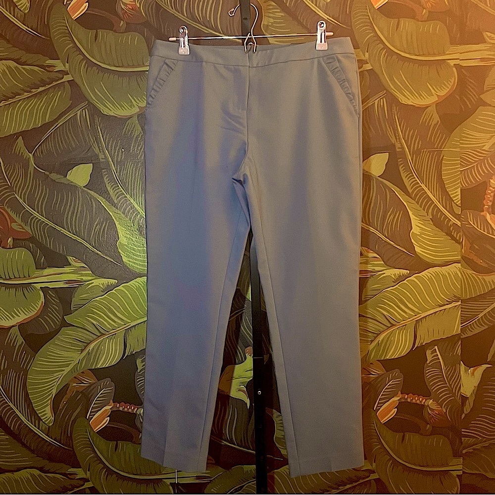 narrow leg pants.